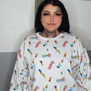 The Simpsons cropped Sweater
